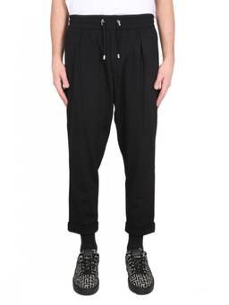 BALMAIN - Black Drawstring Trouser