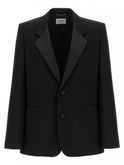 Saint Laurent - Black Notched Lapel Blazer