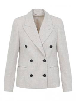 Brunello Cucinelli - Beige Notched Lapel Blazer