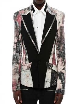 BALMAIN - Multicolor Peaked Lapel Blazer