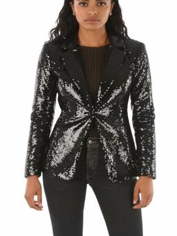 Philipp Plein - Black Embellished Notched Lapel Blazer