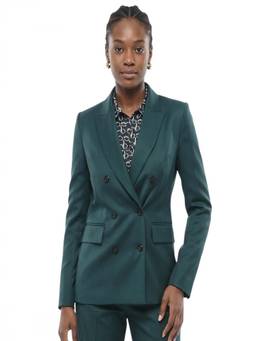 Amiri - Green Solid Peaked Lapel Blazer
