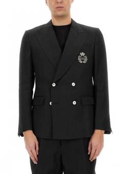 Dolce&Gabbana - Black Peaked Lapel Blazer