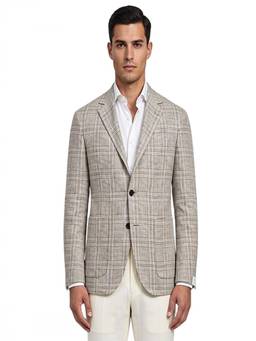 Corneliani - Beige Notched Lapel Blazer