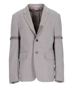 Thom Browne - Grey Corduroy Extra Slim Fit Blazer