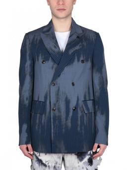 Amiri - Blue Peaked Lapel Blazer