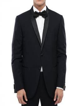 Corneliani - Blue Shawl Lapel Tuxedo Blazer