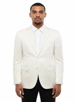 Corneliani - White Notched Lapel Blazer