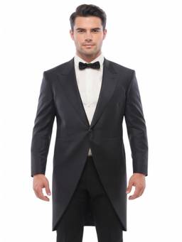 Corneliani - Black Tailcoat Blazer