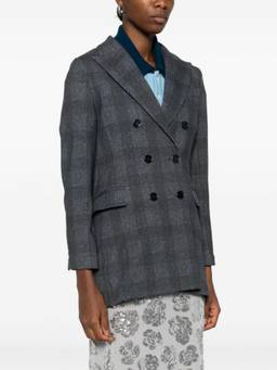 Circolo 1901 - Navy Blue/ Grey Checked Blazer