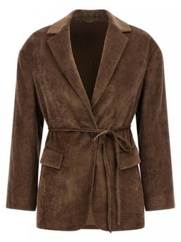 Brunello Cucinelli - Brown Notched Lapel Blazer