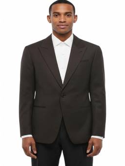 ALLSAINTS - Tan Brown Peaked Lapel Blazer
