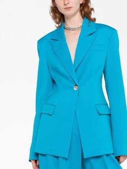 THE ATTICO - Blue Single Breasted Blazer