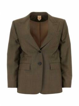 Max Mara - Mud Wool Blend Apice Blazer