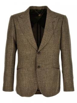Maurizio Miri - Beige Notched Lapel Blazer