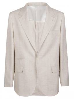 Brunello Cucinelli - Light Beige Textured Blazer