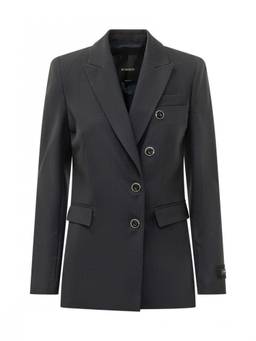 Pinko - Navy Solid Peaked Lapel Blazer