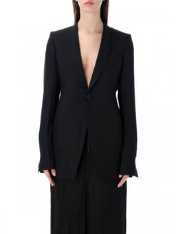 Rick Owens - Black Single Breasted Slim Fit Blazer