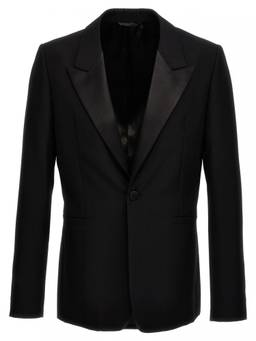 Givenchy - Black Double-breasted Wool Blazer