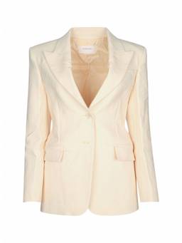 Sportmax - Beige Single Breasted Blazer