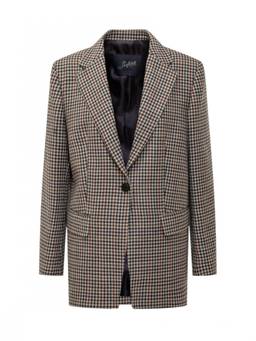 Seafarer - Brown Checks Notched Lapel Blazer