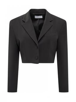 GIUSEPPE DI MORABITO - Black Solid Notched Lapel Blazer