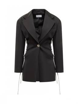 GIUSEPPE DI MORABITO - Black Embellished Notched Lapel Blazer