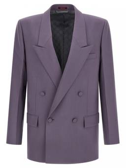 Gucci - Purple Double-breasted wool blazer
