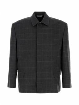 Balenciaga - Dark Grey Check Blazer