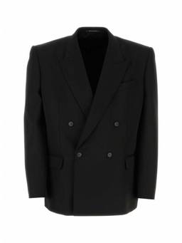 Balenciaga - Black Peaked Lapel Blazer