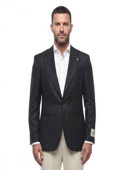 Corneliani - Black Notched Lapel Blazer