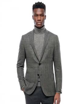 Corneliani - Grey Notched Lapel Blazer