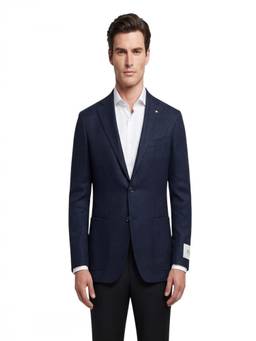 Corneliani - Navy Blue Notched Lapel Blazer