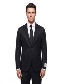 Corneliani - Black Notched Lapel Blazer