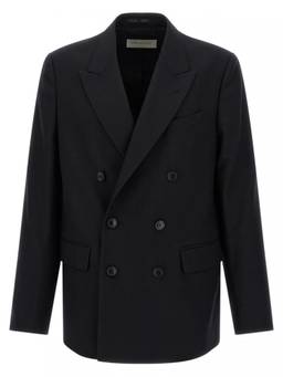Dries Van Noten - Black Peaked Lapel Blazer