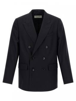 Dries Van Noten - Dark Navy Peaked Lapel Blazer