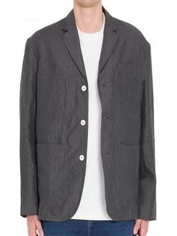 JACQUEMUS - Grey Notched Lapel Blazer