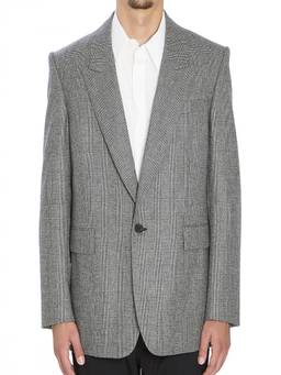 Saint Laurent - Grey Single Breasted Blazer