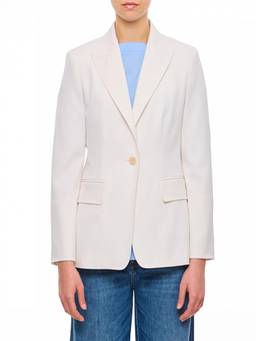 Max Mara - White Single Breasted Blazer
