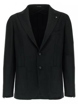 Tagliatore - Black Micro squares blazer