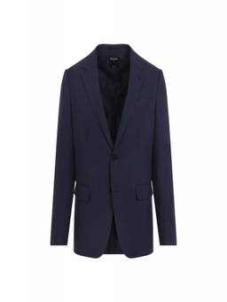 Zegna - Navy Blue Notched Lapel Blazer