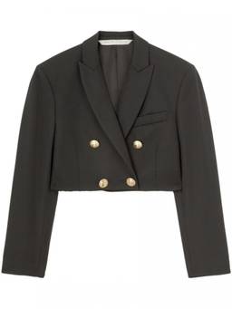 Palm Angels - Black Cropped Blazer