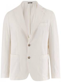 Boss - White Single Breasted Blazer