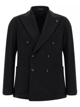 Tagliatore - Black Double Breasted Blazer