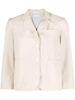 Thom Browne - Khaki rounded-collar single-breasted blazer