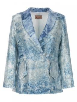 Le Twins - Light Blue Single-breasted Blazer