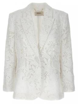 Zimmermann - White Natural Lace Blazer
