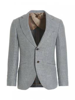 Maurizio Miri - Light Blue Single-breasted Blazer