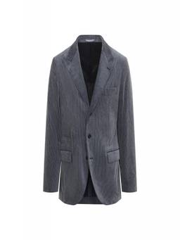 Brunello Cucinelli - Blue Notched Lapel Blazer