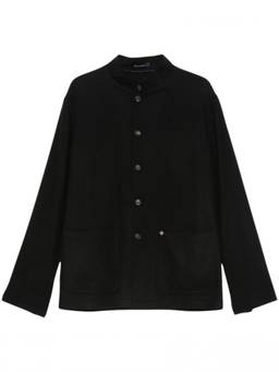 Tagliatore - Black Mandarin Collar Blazer